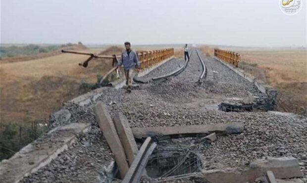 راه‌اندازی کامل پل راه‌آهن تکه‌خان تا یک هفته آینده